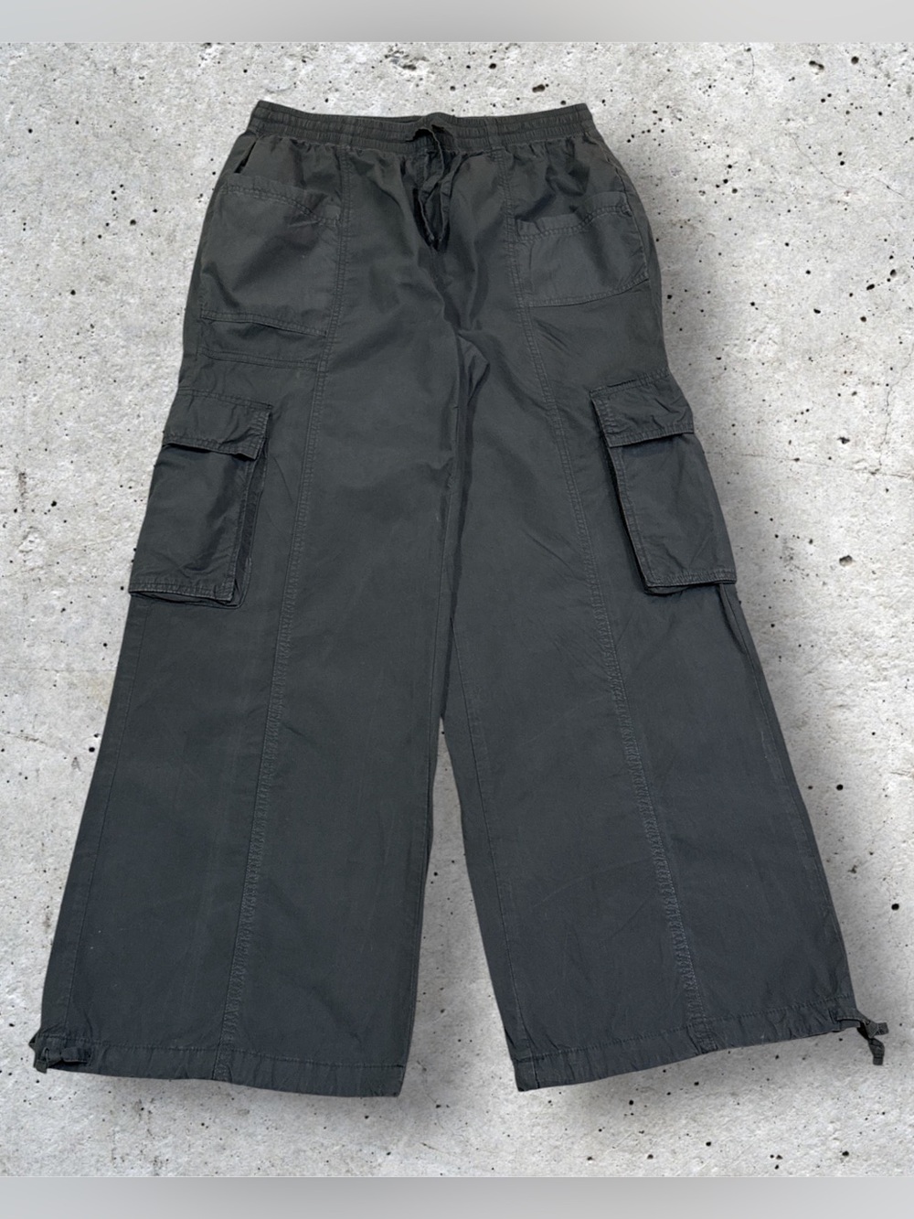 Aerie High Waisted Go-For-It Baggy Cargo Pant Gray Size Medium